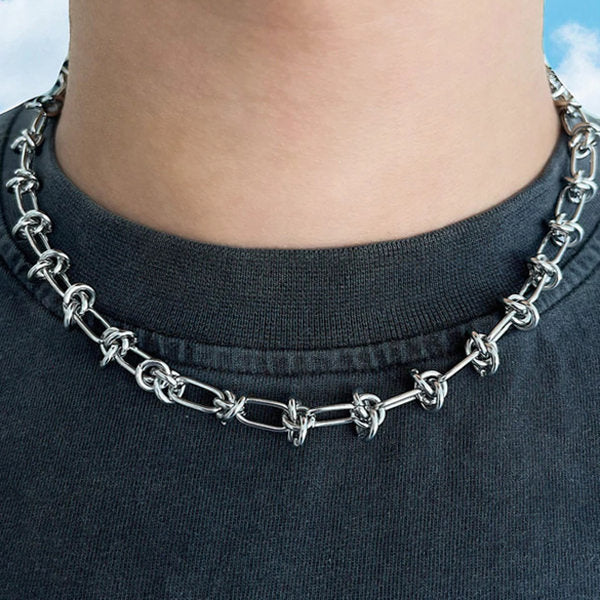 grunge aesthetic wire choker boogzel apparel