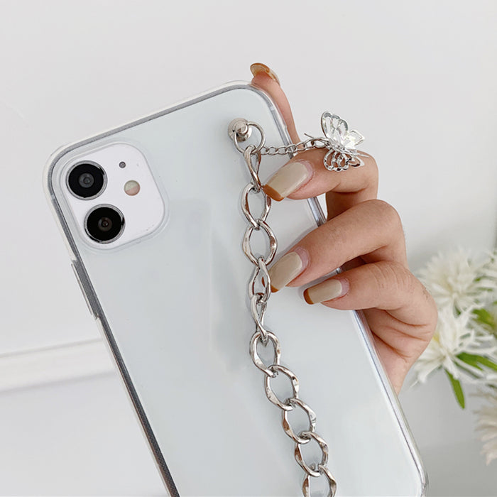 butterfly chain iphone case boogzel apparel