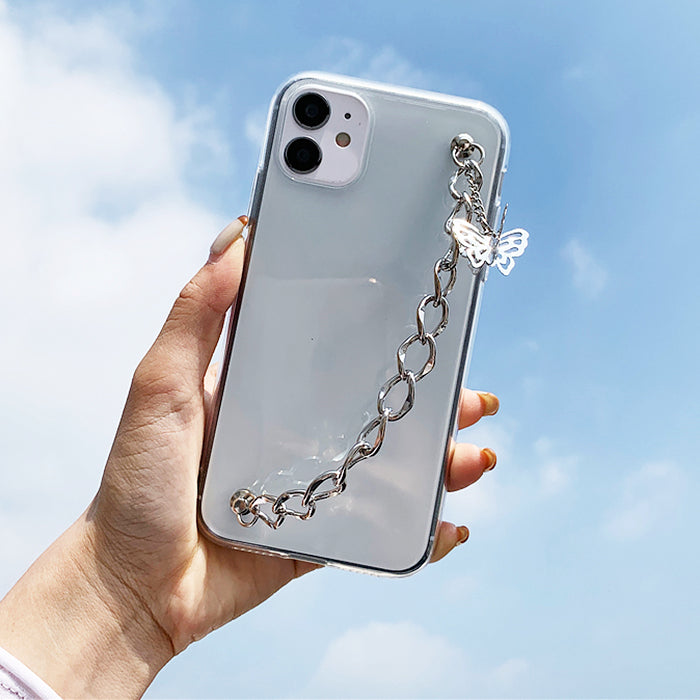 grunge butterfly chain iphone case boogzel apparel