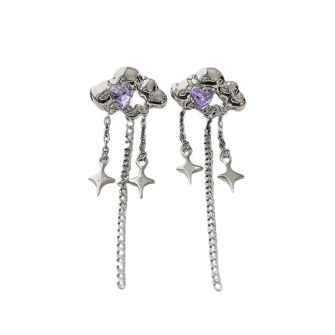 Grunge Aesthetic Cloud Earrings - Boogzel Clothing