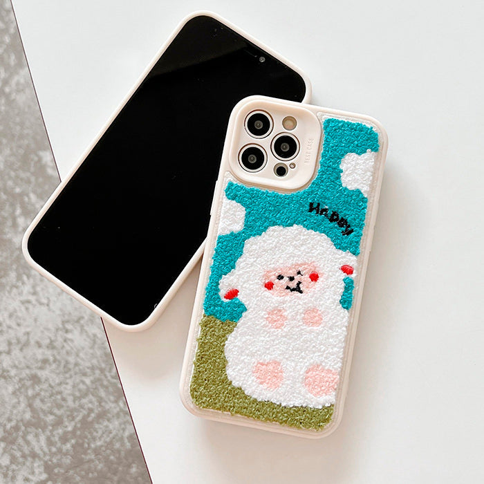 sheep embroidery iphone case boogzel apparel