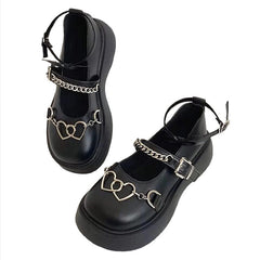 heart chain shoes boogzel apparel