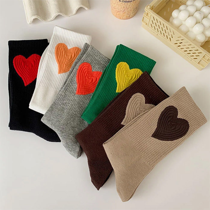 heart embroidery socks boogzel apparel