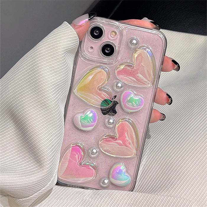 heart glitter iphone case boogzel apparel