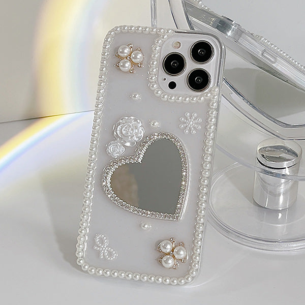 heart mirror iphone case boogzel apparel