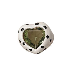 heart polka dot ring boogzel apparel