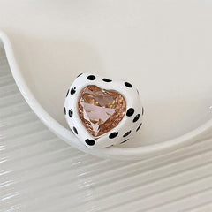 chunky heart ring boogzel apparel