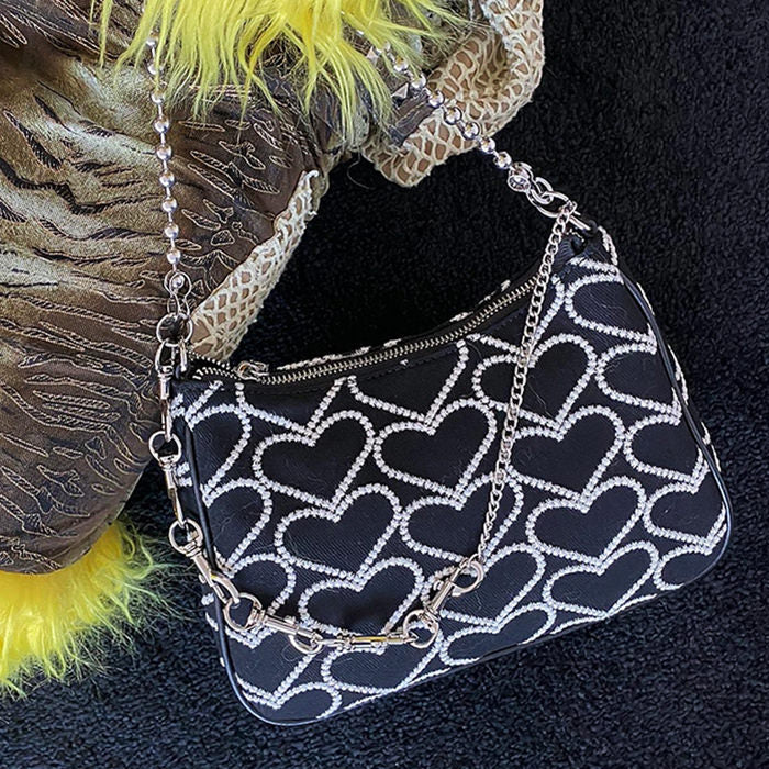 heart pearl bag boogzel apparel