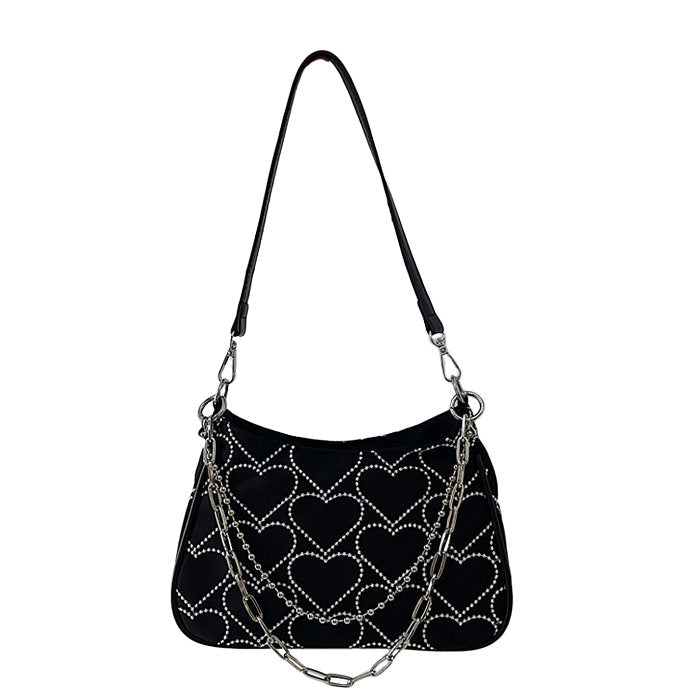 black chain mini bag boogzel apparel
