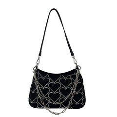 black chain mini bag boogzel apparel