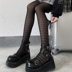 houndstooth tights boogzel apparel