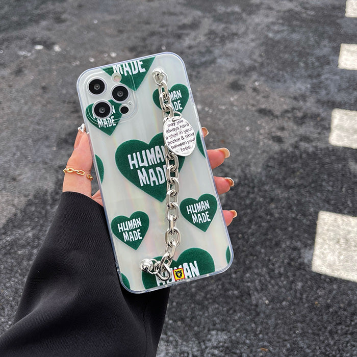 heart chain phone case boogzel apparel