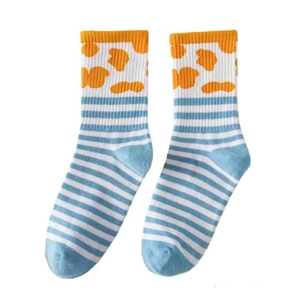 cow print aesthetic socks boogzel apparel