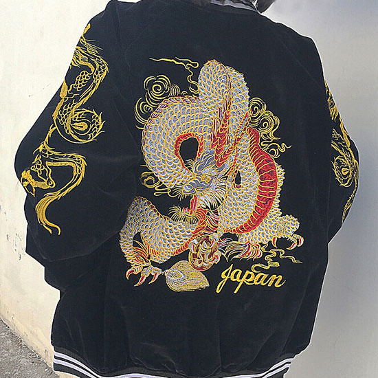 Japan Dragon Bomber Jacket boogzel apparel