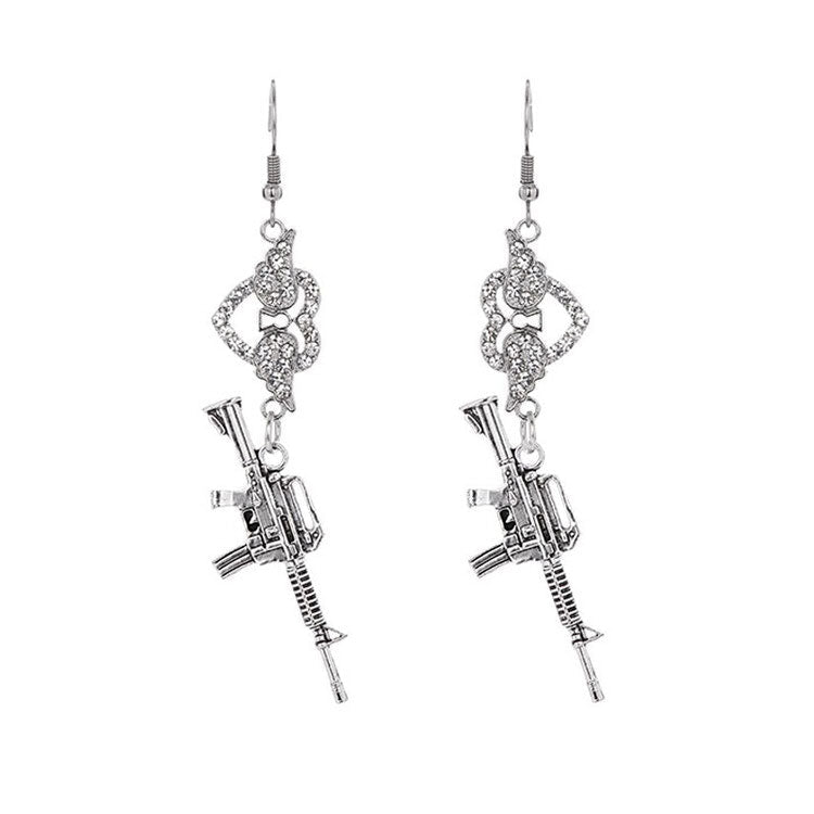 Love Roulette Gun Earrings boogzel clothing