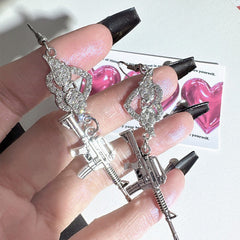 Love Roulette Gun Earrings boogzel clothing
