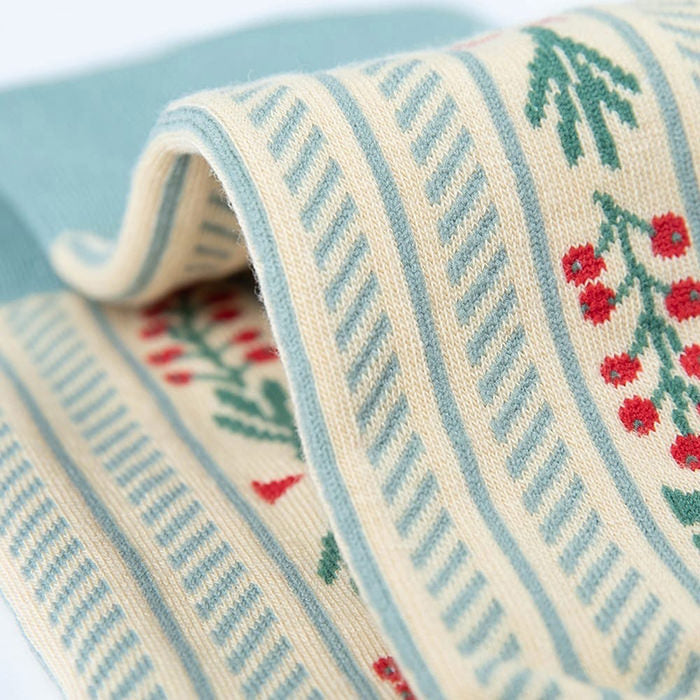 cottagecore floral socks boogzel apparel