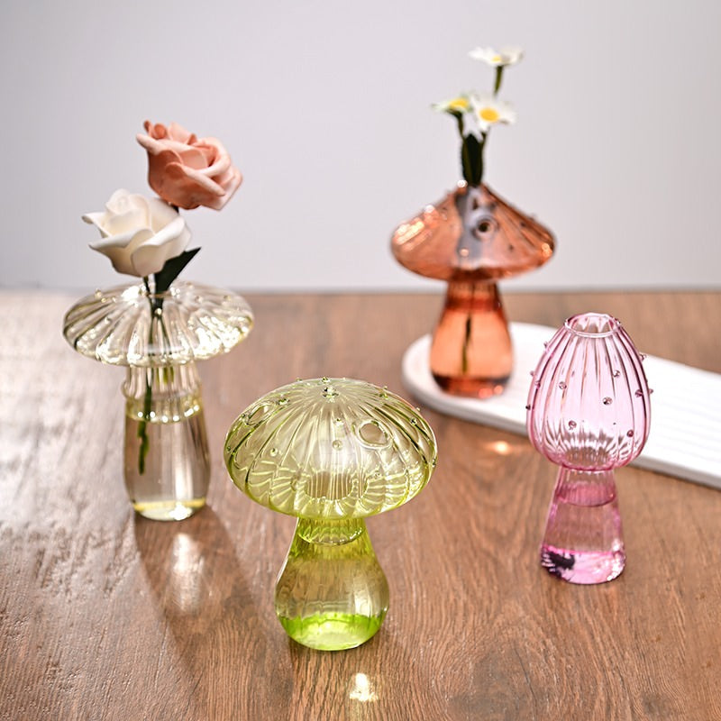 Nordic Mushroom Glass Vase boogzel