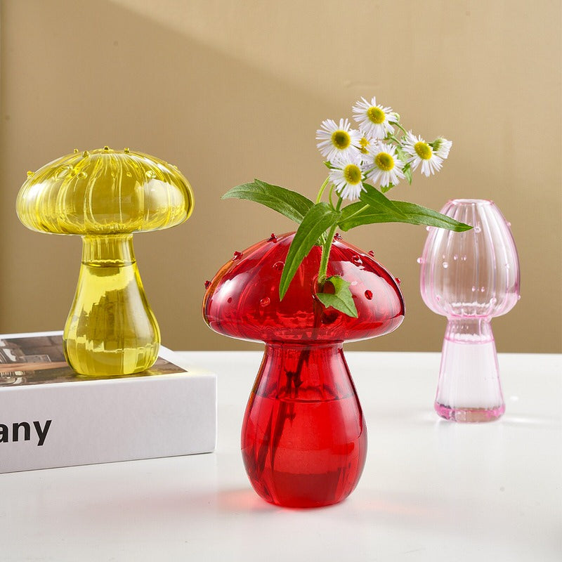 Nordic Mushroom Glass Vase boogzel