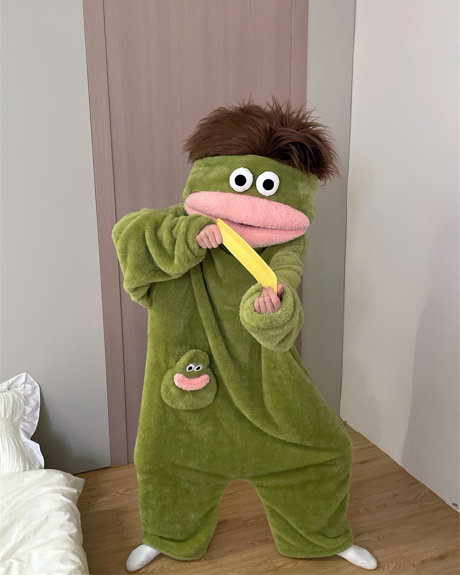 Big-Mouth-Monster-Fleece-Onesie-Pajama-Boogzel-cclothing
