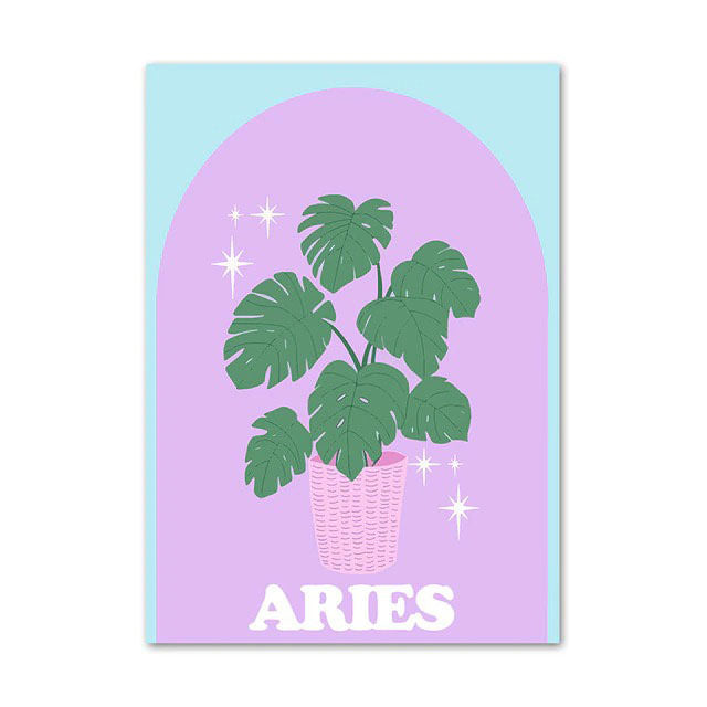 aries pastel poster boogzel apparel