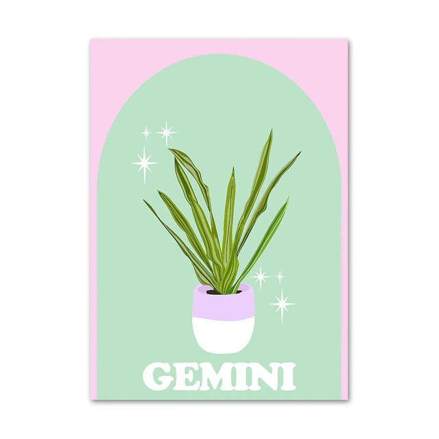 gemini pastel poster boogzel apparel