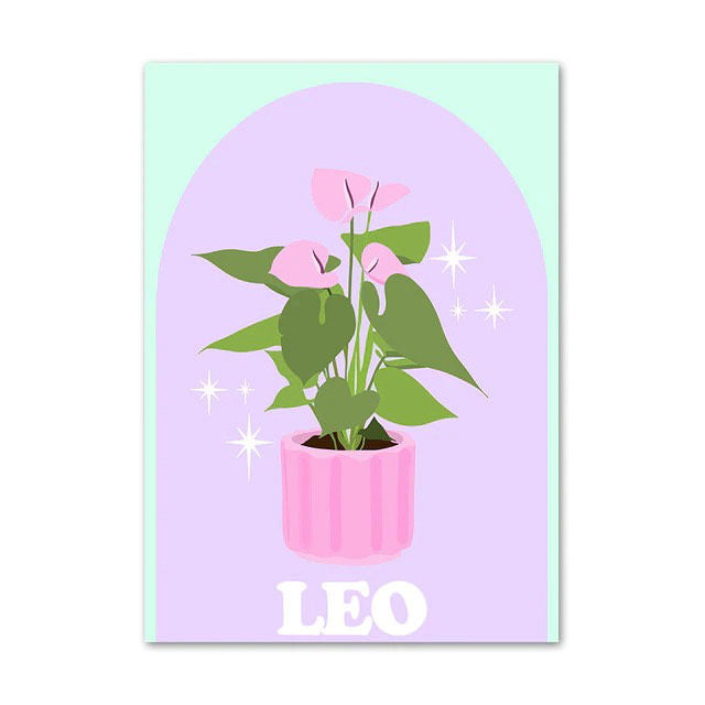 leo pastel poster boogzel apparel