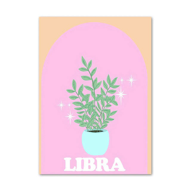 libra pastel poster boogzel apparel