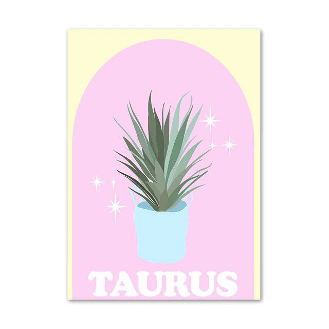 taurus pastel poster boogzel apparel
