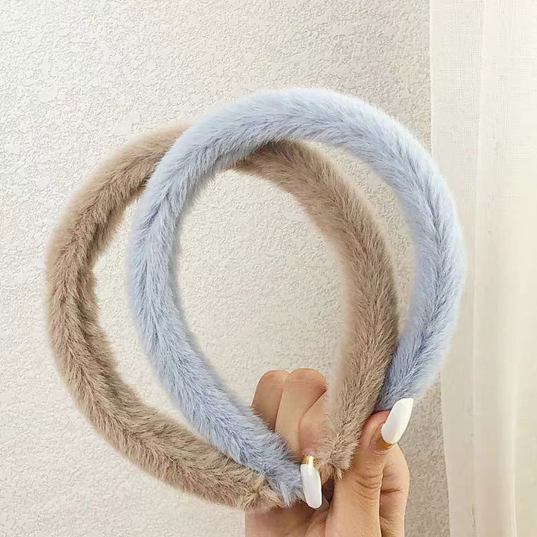 Pastel Aesthetic Fluffy Headband boogzel clothing