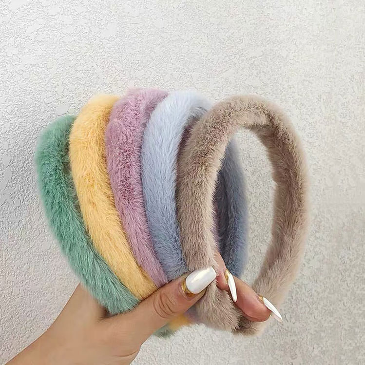 Pastel Aesthetic Fluffy Headband boogzel clothing
