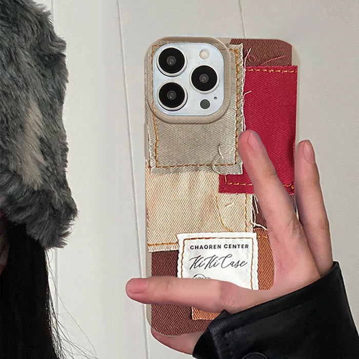 patchwork iphone case boogzel apparel