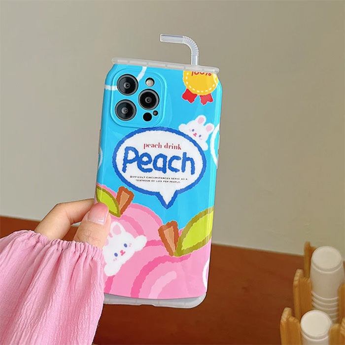 peach drink iphone case boogzel apparel