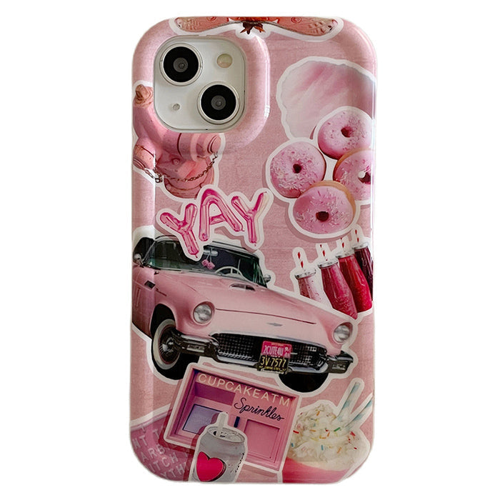 pink aesthetic iphone case boogzel apparel