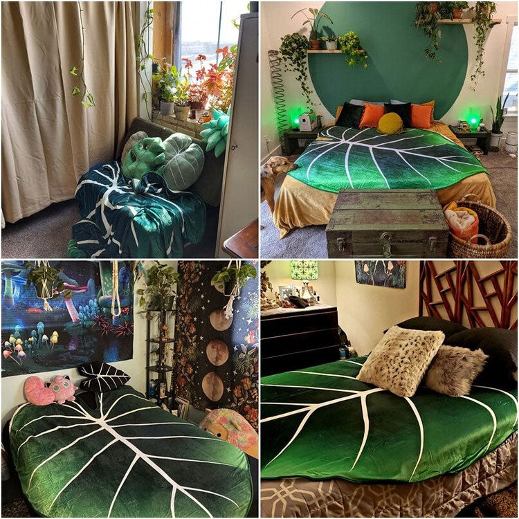 leaf  Aesthetic Blanket boogzel apparel