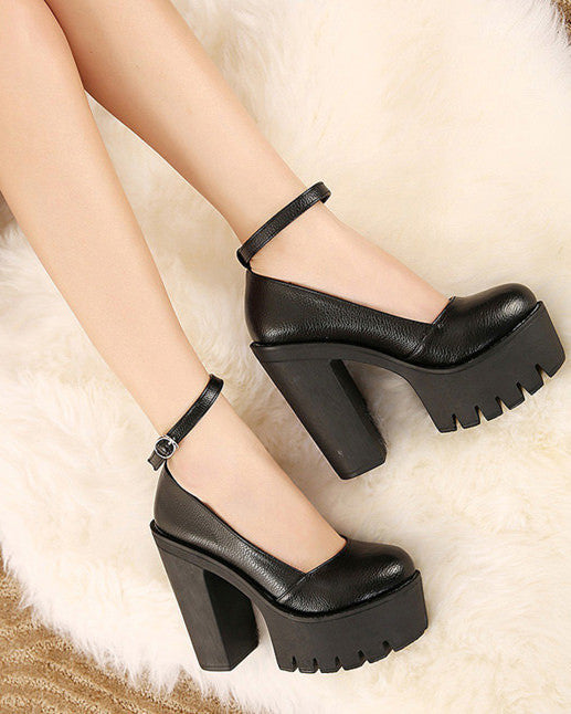 Platform Heeled Sandals boogzel apparel