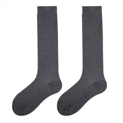Basic Ribbed Knee High Socks