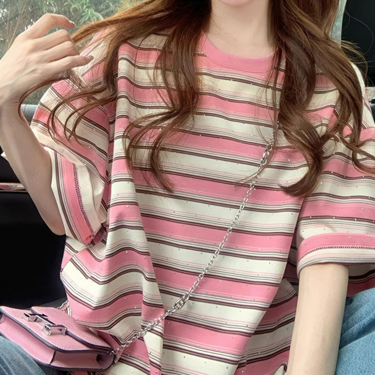 Pink-Stripe-T-Shirt