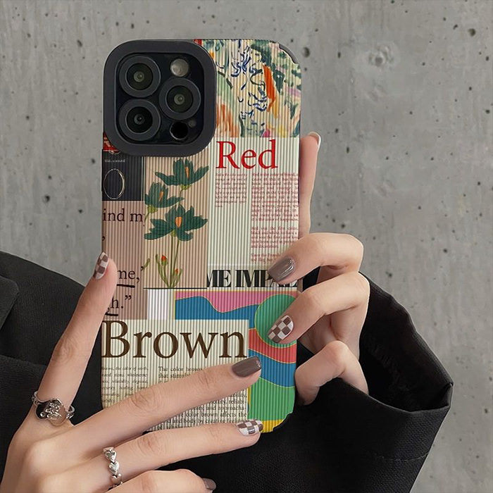 red brown iphone case boogzel apparel