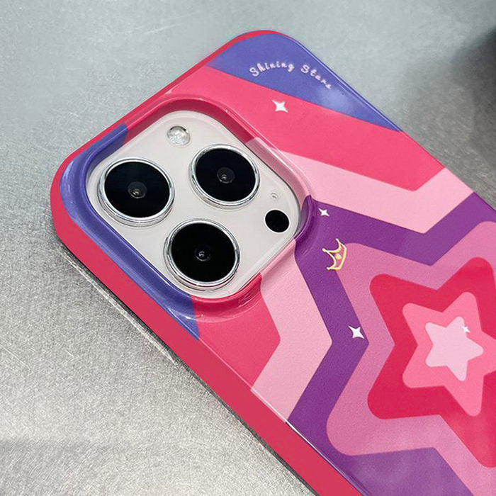 pink star iphone case boogzel apparel