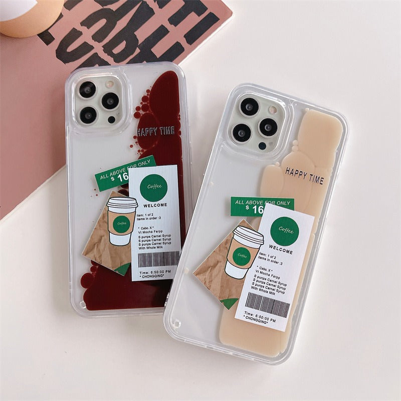 Iced Coffee Liquid Quicksand IPhone Case boogzel 