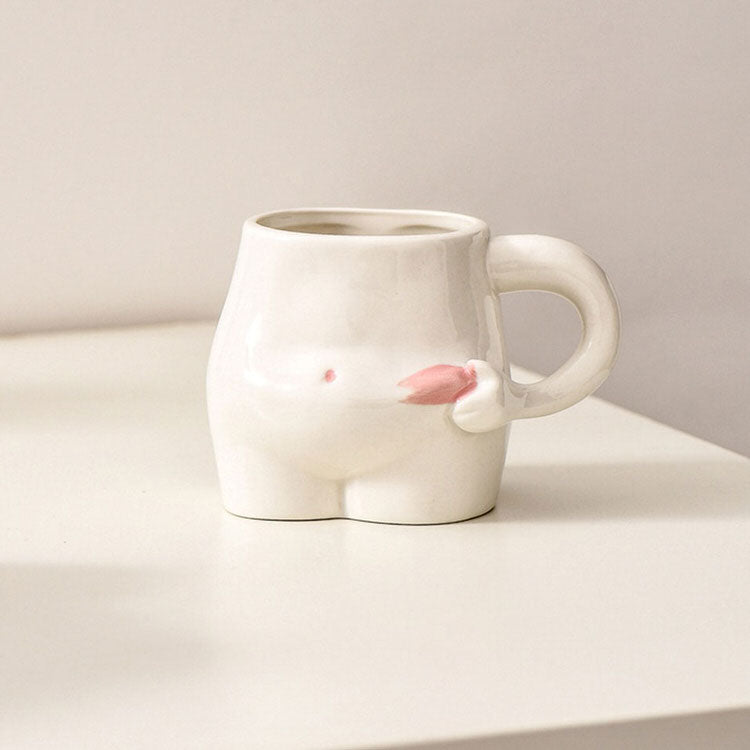 Yummy Tummy Ceramic Mug boogzel apparel