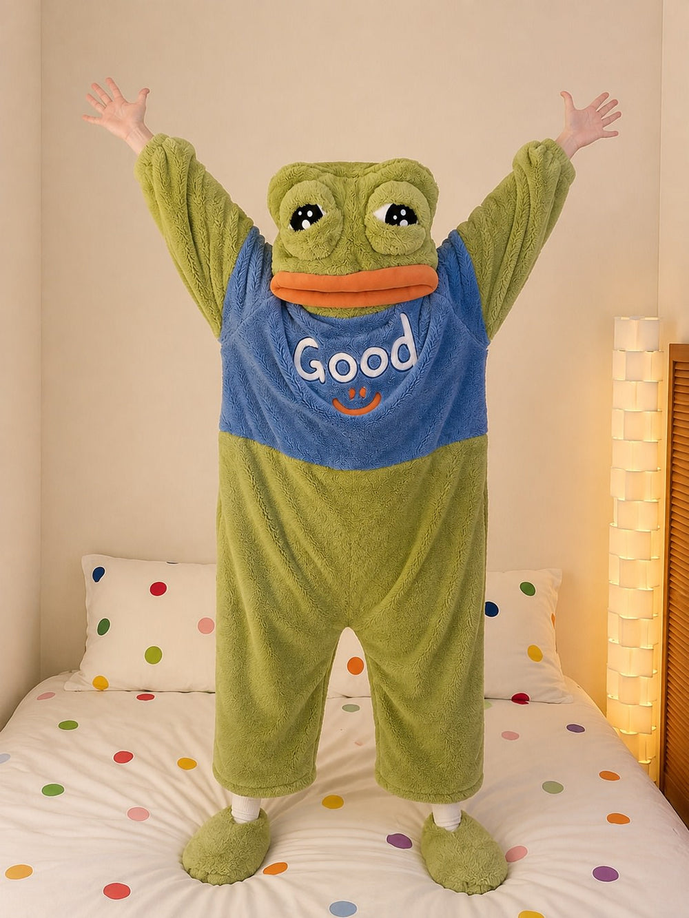 Sad-Frog-Fleece-Onesie-Pajama-Boogzel-Clothing