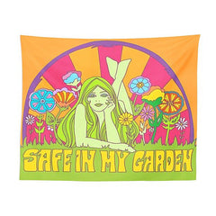 Safe In My Garden Wall Tapestry boogzel apparel