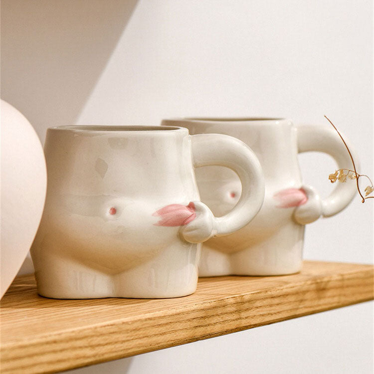 Yummy Tummy Ceramic Mug boogzel apparel