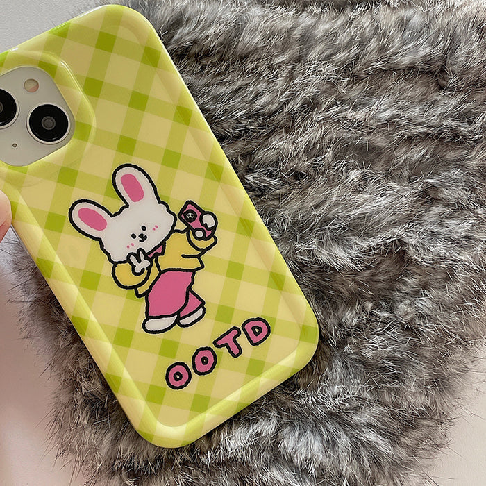rabbit green iphone case boogzel apparel