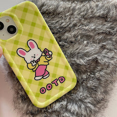 rabbit green iphone case boogzel apparel