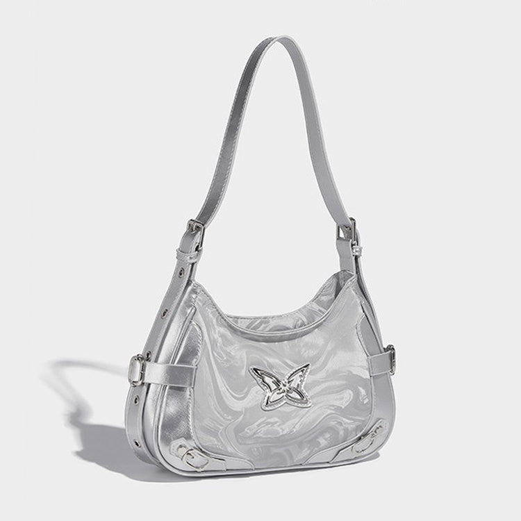 Silver Butterfly Shoulder Bag - Boogzel Clothing