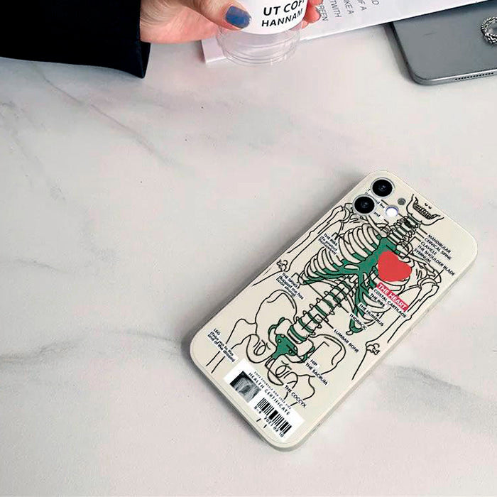 skeleton aesthetic phone case boogzel apparel