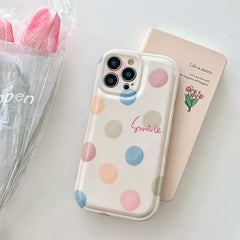 colorful dots phone case boogzel apparel